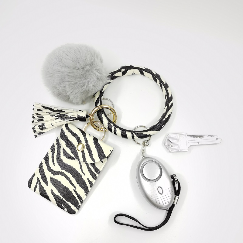 Модный браслет из искусственной кожи, брелок для самообороны, брелки с сигнализацией, мини-брелок для монет