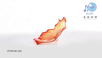 Lampes murales multicolores en verre soufflé, en forme de fleurs, assiettes en verre transparent soufflé, 2 pièces