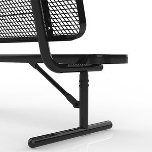 <span class=keywords><strong>Banc</strong></span> d'extérieur pliable en bois imperméable avec structure métallique robuste, 4 places, résistant à la rouille, mobilier <span class=keywords><strong>de</strong></span> patio - Product Image 3