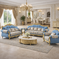 Canapé Chesterfield de luxe en bois sculpté de style européen classique, capitonné, rembourré en éponge haute densité, écologique, durable, antique, royal
