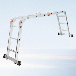 Scala antincendio e scala scala in metallo multiuso <span class=keywords><strong>2</strong></span> gradini pieghevole - Product Image 1