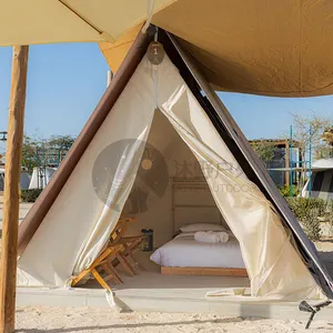 牧野三角野生动物园一种不带浴室的防水卡瓦单卧室帐篷