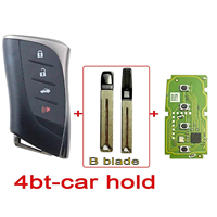 Carcasa de Llave + Placa PCB Xhorse XM38, Llave Inteligente Universal XSTO01EN para Automóvil, Control Remoto para Lexus/Toyota/Camry/RAV4/Prado/Crown
