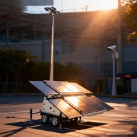 Torre de Iluminación Solar de Nueva Llegada con 8 Paneles Solares de 300W para Iluminación de Construcción en Exteriores