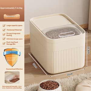 <span class=keywords><strong>Container</strong></span> de Armazenamento de Ração para Cães e Gatos, Plástico Ecológico de Alta Qualidade, Empilhável, à Prova de Umidade e Selado - Product Image 3