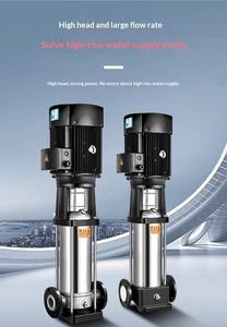 Pompa centrifuga verticale multistadio trifase in acciaio inossidabile per aumento pressione e riempimento per sistemi industriali - Product Image 4