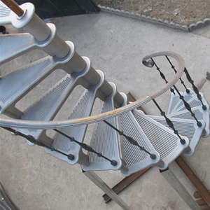 Kit d'<span class=keywords><strong>escalier</strong></span> intérieur moderne en colimaçon utilisé pour les villas Installation de bricolage Matériau en fer - Product Image 2
