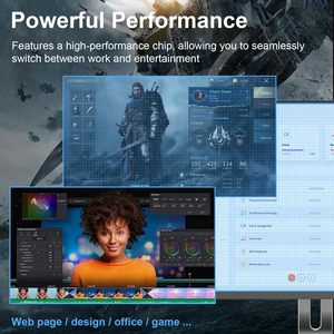 Siughva 24 "FHD Máy Tính Để Bàn Tất Cả Trong Một Máy Tính Với N5095 8GB RAM 512GB SSD Core I7 Quad-Core RGB Bàn Phím Có Dây Chuột 16GB HD - Product Image 4