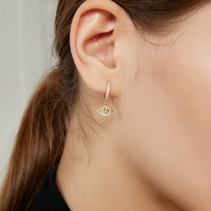 CZCITY-pendientes de aro con forma de aro para mujer, joyería coreana con diseño llamativo, Clip a la moda, Plata de Ley 925 - Product Image 3