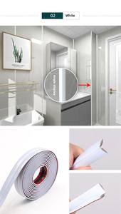 Bande décorative autocollante en PVC effet métal, profilé en T, pour carrelage mural, porte d'armoire, canapé, meubles, en acier inoxydable, pour décoration - Product Image 4