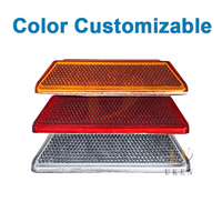 Vente en gros Réflecteur double face pour tunnel Marqueur de chaussée surélevé Œil de chat Feuille de plastique PC Goujon de route réfléchissant