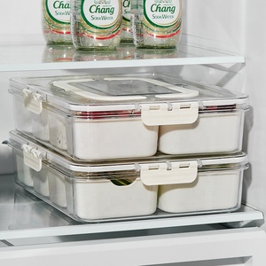 Plateau de service compartimenté, boîte à collation, conteneur à charcuterie, <span class=keywords><strong>organisateur</strong></span> transparent pour bonbons, fruits, voyages, fêtes, pique-niques - Product Image 5