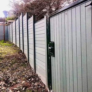 Clôture d'intimité en WPC traité thermiquement écologique de 6 x 6 pieds avec modélisation 3D - Décoration de jardin et de maison de 6 pieds de haut - Product Image 1