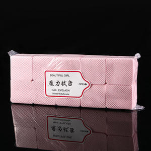 Vente chaude 1000 pièces ongles cils <span class=keywords><strong>Gel</strong></span> dissolvant tampons lingettes fondre <span class=keywords><strong>soufflé</strong></span> dissolvant de vernis jetable outil non pelucheux propre coton - Product Image 5