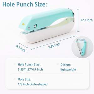 Perforadora <span class=keywords><strong>de</strong></span> un solo orificio <span class=keywords><strong>de</strong></span> 6 mm, perforadora <span class=keywords><strong>de</strong></span> papel <span class=keywords><strong>de</strong></span> orificio pequeño para manualidades, etiquetas, álbumes <span class=keywords><strong>de</strong></span> recortes - Product Image 4