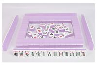Jeu de Mahjong en Acrylique Tendance Effet Gelée, Anti-Rayures, Gravure Claire des Tuiles, pour Jeu de Table Récréatif Intérieur, Vente en Gros