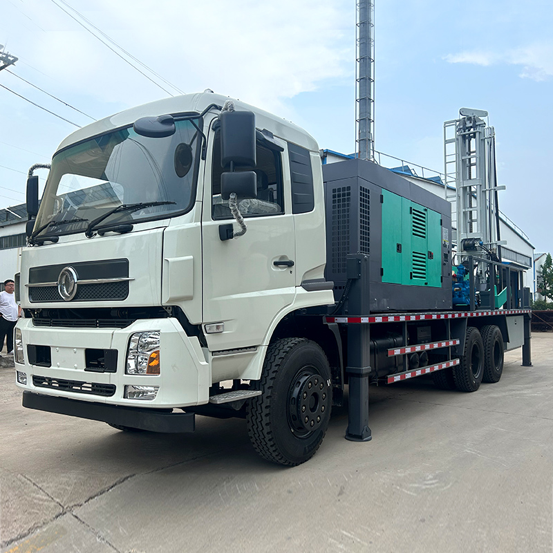 vehicle mounted water well drilling rig