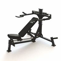 VIGFIT Banc de musculation réglable en acier 3-en-1 pour presse à pectoraux et presse à dos, équipement de fitness commercial – Machines à charge de plaques