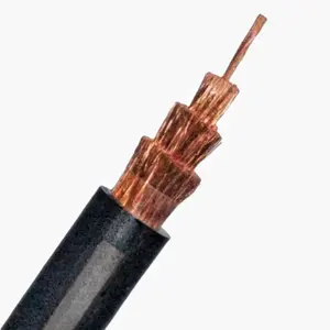 Kabel las listrik karet fleksibel terisolasi 1/0 2/0 3/0 4/0 AWG 16mm 25mm2 35mm 35mm2 50mm2 70mm tembaga Aluminium