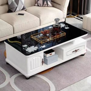 Promotion Exceptionnelle : Meubles de Salon Scandinaves Minimalistes, Table Basse et Meuble TV Rectangulaires en Bois avec Rangement, Vente en Gros - Product Image 6