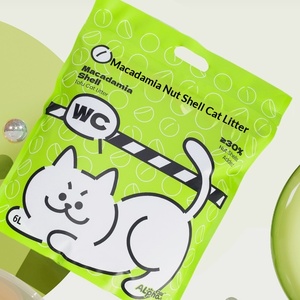 Arena para Gatos de Tofu de Suministro Directo, 6L, Cáscara de Nuez de Macadamia, Sin Olor, Micropolvo, Gránulos Beige para Arenero de Gatos - Product Image 2