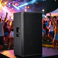 KENZA-15A Haut-parleur actif professionnel en bois de 15 pouces, classe D, DSP, woofer 80OZ, tweeter en titane de 51 mm, prise XLR, haut-parleur de scène