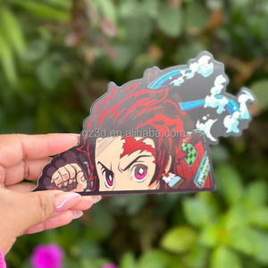 Lentikular <span class=keywords><strong>Motion</strong></span> Sticker Anime Peeker | Hochwertige holo graphische 3D <span class=keywords><strong>Motion</strong></span> Peeker Auto Aufkleber - Product Image 1