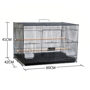 Vendeur chaud grande villa d'oiseaux en métal de luxe cadre en fer robuste <span class=keywords><strong>cage</strong></span> à oiseaux pour perruches et inséparables boîte à motif solide emballée - Product Image 6