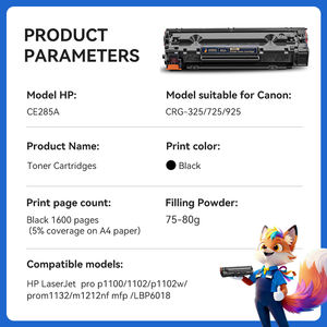 Réinitialiseur de puce de cartouche de <span class=keywords><strong>toner</strong></span> CE285A pour <span class=keywords><strong>HP</strong></span> 1212nf 1214nfh 1217nfw Pro P1100 1102W Pro M1130 1132 1210e cartouches de <span class=keywords><strong>toner</strong></span> noir - Product Image 2