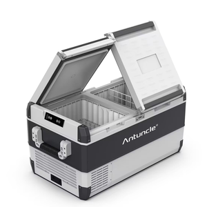 Refrigerador de Doble Zona de 95L con Compresor DC 12/24v para Auto, Refrigerador Portátil para Camping, Nevera Pequeña, Congelador Portátil - Product Image 1