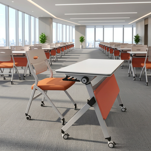Mesa Plegable Abatible para Conferencias, Sala de Capacitación, Mesa Plegable y Encajable para Reuniones, Sala de Espera - Product Image 1
