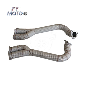 Pour Porsche <span class=keywords><strong>718</strong></span> GT4 / <span class=keywords><strong>GTS</strong></span> / Spyder sur les tuyaux de liaison d'essieu <span class=keywords><strong>2020</strong></span> + tuyau de descente de bouclier thermique - Product Image 1