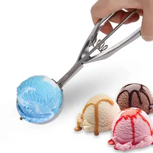 SMT Food grade stainless steel cookie scoop ice cream spoons Ice Cream Scoop