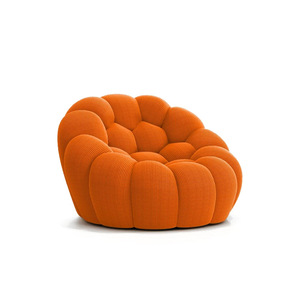 Divano a bolle in stile nordico minimalista di design Rochburg completamente assemblato per il calcio compresso presenta il soggiorno singolo disponibile - Product Image 6