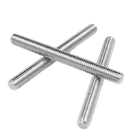 Threaded Stainless Steel Rod Black Zinc Finish Metric Measurement System Studs Threaded Rods