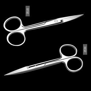 กรรไกรผ่าตัดสแตนเลส ปลายโค้งตรง สำหรับใช้ทางการแพทย์และเครื่องสำอาง เครื่องมือเสริมความงามเกรดอุตสาหกรรม - Product Image 2