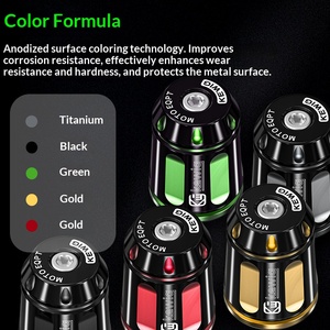 Kewig – embouts de guidon de moto, adaptés aux trous de guidon de 13mm à 18mm de diamètre, en alliage d'aluminium, pour moto et <span class=keywords><strong>motocross</strong></span> - Product Image 3