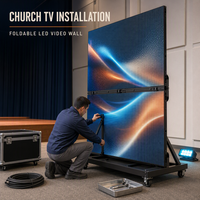 Écran LED Géant Intérieur P2.5 4K HDR10, Mur Vidéo Pliable, CMS Basé sur le Cloud, RDM, Garantie 2 Ans, Luminosité 1200cd pour