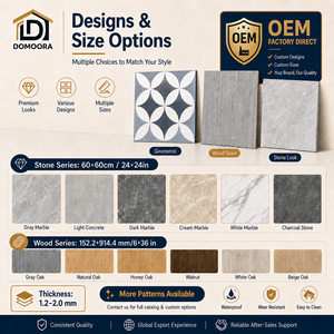 Dalles de sol en vinyle <span class=keywords><strong>PVC</strong></span> auto-adhésives ignifuges 60x60, résistantes à l'usure, à peler et coller, pour projets de bureaux (vente en gros) - Product Image 5