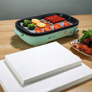 Papier sulfurisé rectangulaire double face jetable pour cuisson, emballage alimentaire pour légumes, pain et sushis - Product Image 2