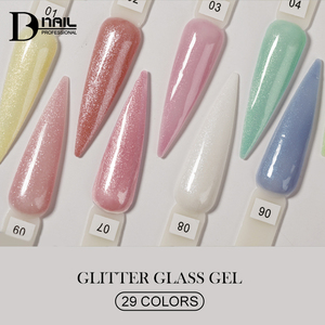ICE NOVA Glitter Glass Gel Polish 10ml/15ml/1kg Profesional 29 colores Glitter Shimmer Reflective Hema <span class=keywords><strong>Free</strong></span> Create Own Brand - Product Image 5