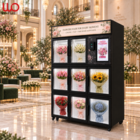 Distributeur automatique intelligent de fleurs à 8 compartiments avec réfrigération pour fleuristes, centres commerciaux et communautés