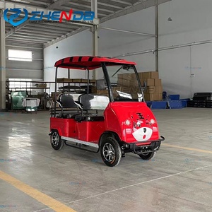 Voiture de golf populaire au design moderne, voiturette de golf multicolore avec véhicule de golf électrique de type dessin animé pour le tourisme - Product Image 3
