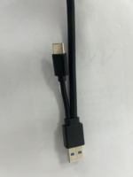 Kabel Data Pengisian Daya USB 3.0 2-in-1 Kecepatan Tinggi Terlindungi, PVC Tahan Lama, Tipe-C USB-A Micro-B 5Gbps 28AWG Tembaga Murni untuk Komputer dan Kamera