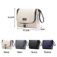 Sac de toilette de voyage, organiseur de cosmétiques suspendu avec crochet, sac de cosmétiques de luxe en PU, sac de voyage pour maquillage