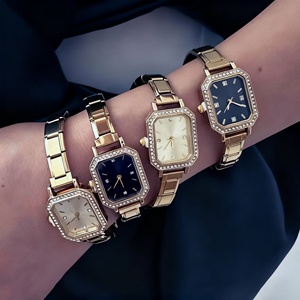 Reloj de Pulsera Personalizable con Eslabones Italianos DIY para Mujer, Reloj de Joyería Modular de Acero Inoxidable de 9mm, Regalo - Product Image 2