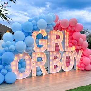Meilleures ventes 2026 Nouveauté Panneaux électroniques LED <span class=keywords><strong>Lettres</strong></span> lumineuses pour fête de révélation du sexe, décoration extérieure pour mariage <span class=keywords><strong>et</strong></span> anniversaire - Product Image 1