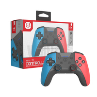 Manette de jeu sans fil HS-SW562 bleue et rouge avec interrupteur Pro pour console NS Switch Lite OLED, manette de jeu, joystick avec touche TURBO