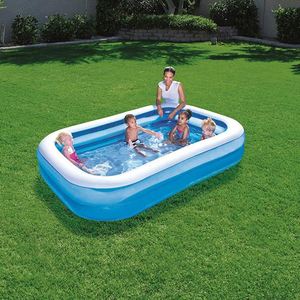 Piscine gonflable carrée pour enfants, usage extérieur et domestique, en PVC épaissi, personnalisable avec logo, vente en gros - Product Image 2