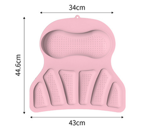 Articles de salle de bain : Oreiller en silicone pour <span class=keywords><strong>baignoire</strong></span>, <span class=keywords><strong>ventouse</strong></span> antidérapante pour le dos, <span class=keywords><strong>appui</strong></span>-<span class=keywords><strong>tête</strong></span> pour <span class=keywords><strong>baignoire</strong></span> - Product Image 3
